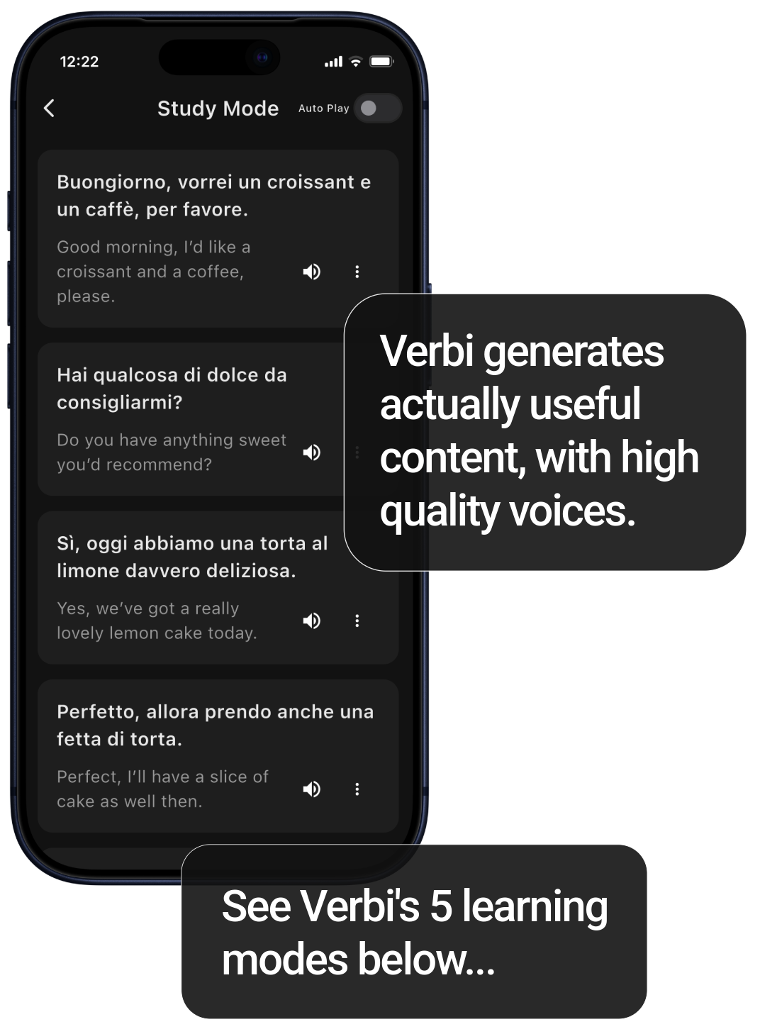 Generated phrases
